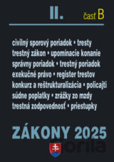Zákony II. B / 2025 - Trestné právo, súdne spory a exekúcie
