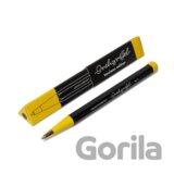 Drehgriffel Nr. 1 Black/Lemon Bauhaus Edition Ballpoint pen (Royal Blue ink)