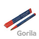 Drehgriffel Nr. 1 Royal Blue/Red Bauhaus Edition Ballpoint pen (Royal Blue ink)