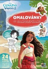 Omalovánky A4 se samolepkami Vaiana 2