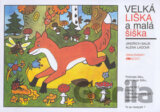 Velká liška a malá šiška - omalovánka