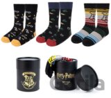 Pánske ponožky v darčekovom boxe Harry Potter: Symboly set 3 párov (veľkosť EU 38-45)
