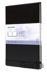 Moleskine - čierny akvarelový skicár