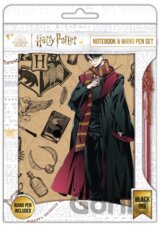 Harry Potter blok s perom (Navy & Gold) DPL6