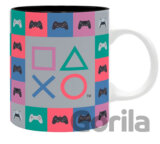 Keramický hrnček Playstation: 5 generácii herných ovládačov
