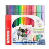 Fixy Kores K-Beats - střední hrot, šíře M - 15 barev (vč. 4 pastelových a 3 neonových)