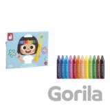 Janod Colorino Trojhranné voskovky 12 farieb od 1 roka