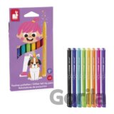 Janod Colorino Detské fixky s glitrami 8 farieb od 3 rokov
