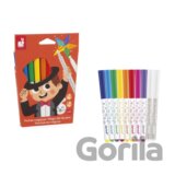 Janod Colorino Magické fixky prepisovacie 10 farieb od 3 rokov