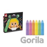 Janod Colorino Farebné kriedy na chodník 6 farieb od 3 rokov