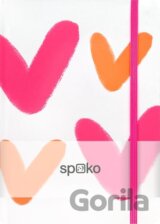 Spoko zápisník Creative velké srdce A5, linkovaný