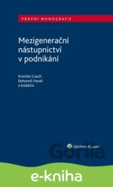 Mezigenerační nástupnictví v podnikání