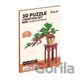 3D Dřevěná skládačka: Bonsaj borovice