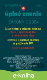 Aktualizácia I/2 / 2024 - daňové a účtovné zákony