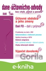 Dane, účtovníctvo, odvody bez chýb, pokút a penále č. 8 / 2024 - Daň fyzickej osoby, Účtovné obdobia a ich zmeny