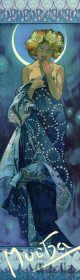 Záložka Alfons Mucha – Luna