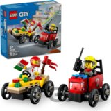 LEGO® City 60458 Pretekársky balíček: Rozvoz pizzy vs. hasičské auto