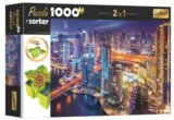 Puzzle s třídičem 2v1: Noční Dubaj