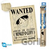 One Piece Plagát - Wanted Luffy