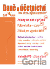 Daně a účetnictví bez chyb, pokut a penále č. 5-6 / 2025 - Zálohy na daň z příjmů
