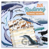 NOTIQUE Nástenný Rodinný plánovací kalendár 2026 - Animalium