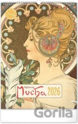 NOTIQUE Nástěnný kalendář Alfons Mucha 2026