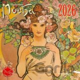 NOTIQUE nástěnný poznámkový kalendář Alfons Mucha 2026