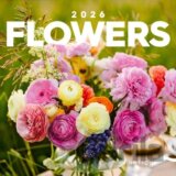NOTIQUE nástěnný poznámkový kalendář Flowers (Květiny) 2026