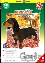 Jezevčík tmavý – Papírový 3D model/42 dílků
