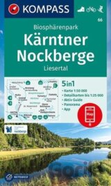 Biosphärenpark Kärntner Nockberge, Liesertal 1:50 000 / turistická mapa KOMPASS 66