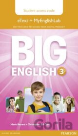 Big English 3 Pupil´s eText & MyEnglishLab Access Code