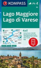 Lago Maggiore, Lago di Varese 1:50 000 / turistická mapa KOMPASS 90