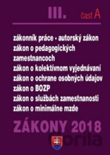 Zákony 2018 III. časť A