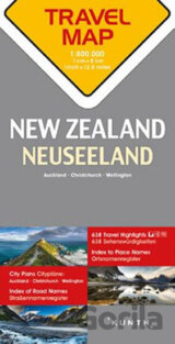 Nový Zéland 1:800T TravelMap KUNTH