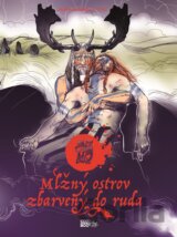 Mlžný ostrov zbarvený do ruda