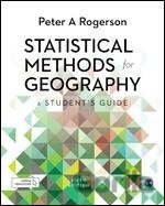 Statistical Methods for Geography