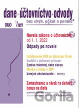 Dane, účtovníctvo, odvody č. 1 / 2022 bez chýb, pokút a penále