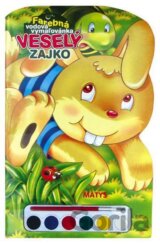 Veselý zajko - Farebná vodová vymaľovánka