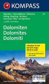 Dolomiten ( sada 4 map ) 672 NKOM