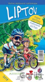 Ručne maľovaná cyklomapa Liptov