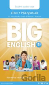 Big English 1 Pupil´s eText & MyEnglishLab Access Code