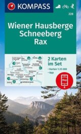 Wiener Hausberge, Schneeberg, Rax 1:25 000 / sada 2 turistických map 228