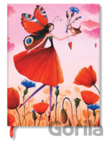 Paperblanks - zápisník na 5 rokov Poppy Field