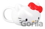 Keramický hrnček 3D Hello Kitty: Kitty s červenou mašličkou