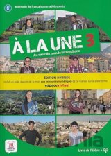 À la une 3 Éd. hybride Livre de l'élève