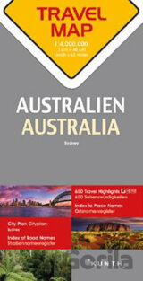 Austrálie 1:4 M TravelMap KUNTH
