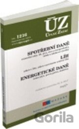 ÚZ 1216 Spotřební daně, líh, paliva a maziva, energetické daně