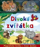 Divoká zvířátka - Magnetická knížka s hrací deskou