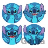 Gumové tácky pod pohár Disney - Lilo & Stitch: Stitch set 4 ks