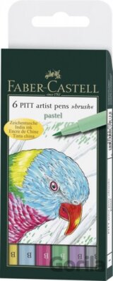 Faber-Castell PITT Artist Pen Brush - pastel 6 ks